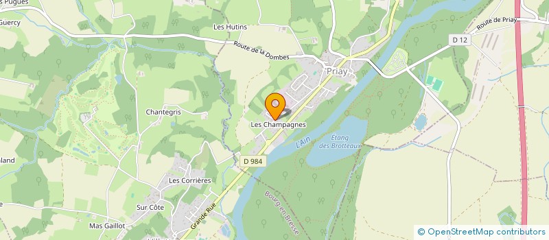 localisation de l'entreprise LA2C  PRIAY