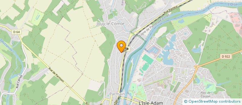 localisation de l'entreprise LA2D  PARMAIN