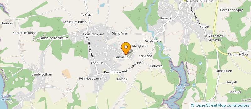 localisation de l'entreprise LA2D  RIEC-SUR-BELON