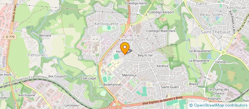 localisation de l'entreprise LA2P à VANNES