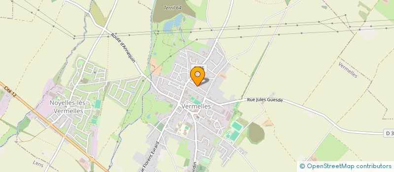 localisation de l'entreprise LA2U  VERMELLES