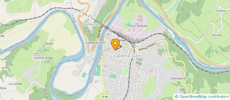 localisation de l'entreprise LA3C à CAPDENAC-GARE