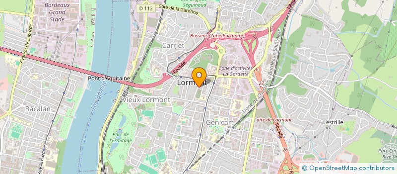 localisation de l'entreprise LA89  LORMONT