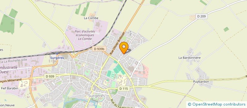 localisation de l'entreprise LAA  SURGERES