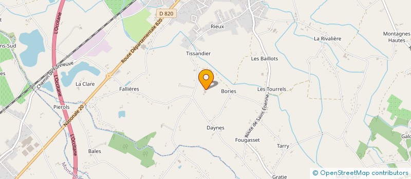 localisation de l'entreprise LAA  ALBIAS