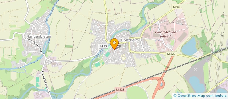 localisation de l'entreprise LAAB à HOLTZHEIM