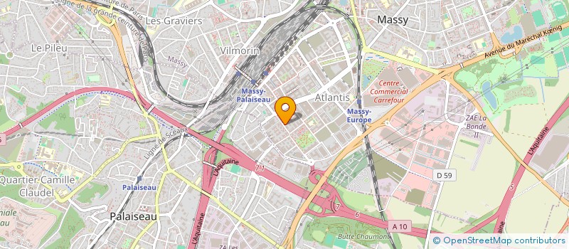 localisation de l'entreprise LAAB RAIL à MASSY