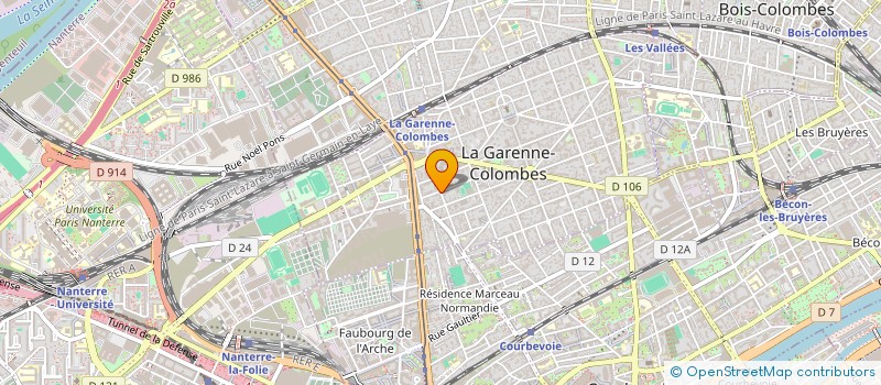 localisation de l'entreprise LAAKEL EL H ET JOLIVET C à LA GARENNE-COLOMBES