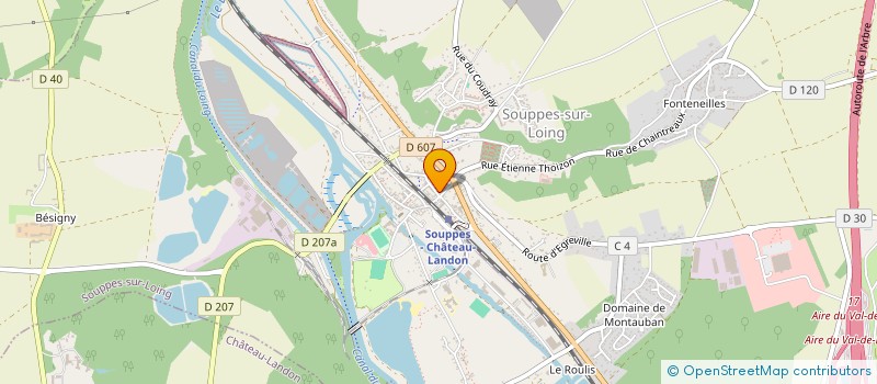 localisation de l'entreprise LAAM  SOUPPES-SUR-LOING