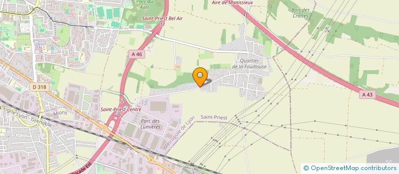 localisation de l'entreprise LAAM PRODUCTION  SAINT-PRIEST