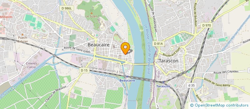 localisation de l'entreprise LAAMAH  BEAUCAIRE