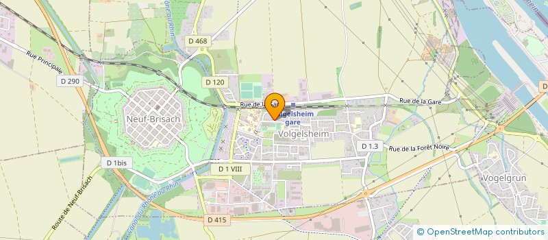 localisation de l'entreprise LAB à VOLGELSHEIM
