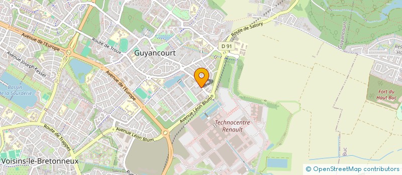 localisation de l'entreprise LAB  GUYANCOURT