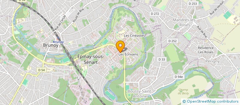 localisation de l'entreprise LAB ANALYSES MEDICALES à EPINAY-SOUS-SENART