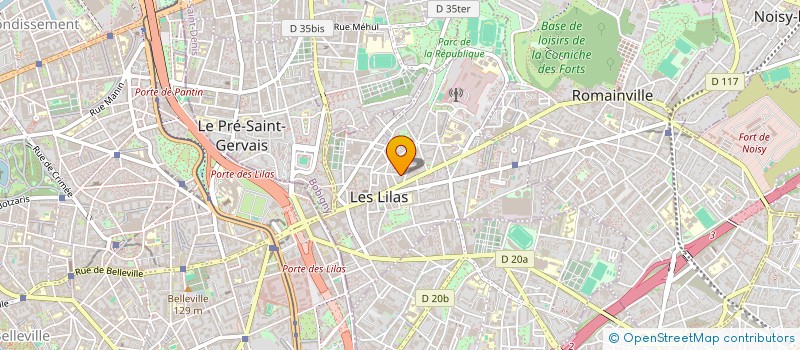 localisation de l'entreprise LAB ASSOCIATION à LES LILAS