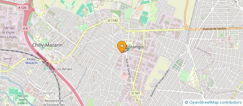 localisation de l'entreprise LAB AUTO à MORANGIS