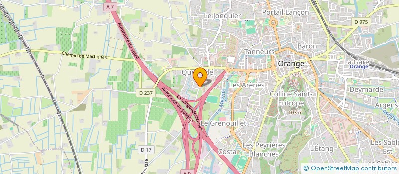 localisation de l'entreprise LAB CONSTRUCTION  ORANGE