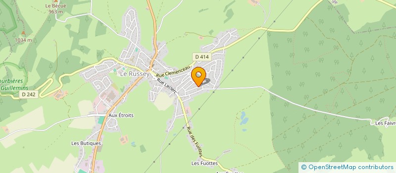 localisation de l'entreprise LAB DANIEL SARL  LE RUSSEY