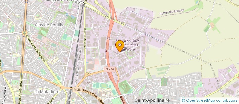 localisation de l'entreprise LAB DE PROTHESE DENTAIRE SZCZEPANSKI à DIJON