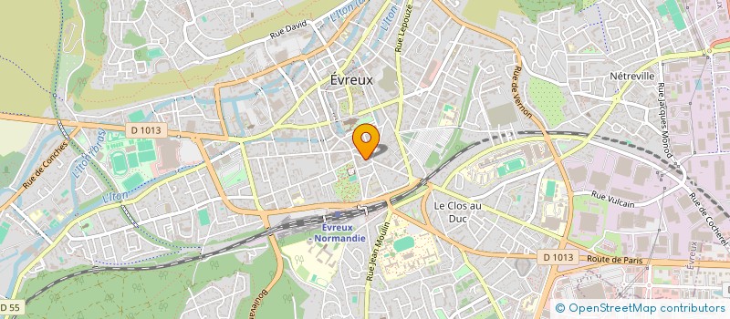 localisation de l'entreprise LAB'EAU à EVREUX