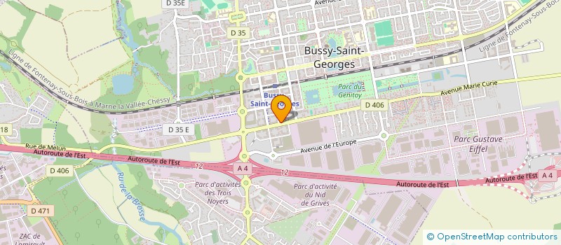 localisation de l'entreprise LAB'ETUDES à BUSSY-SAINT-GEORGES