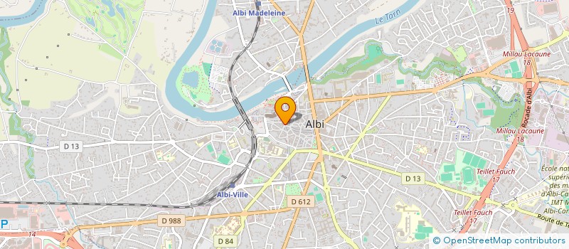 localisation de l'entreprise LAB FRANCE à ALBI