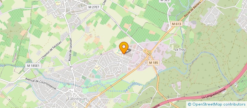 localisation de l'entreprise LAB HD à FABREGUES