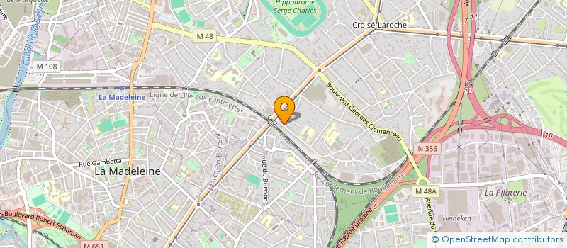 localisation de l'entreprise LAB-INVEST à MARCQ-EN-BARŒUL