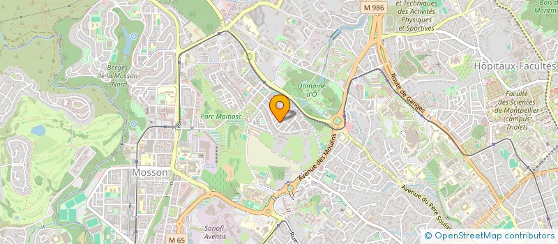 localisation de l'entreprise LAB-L à MONTPELLIER