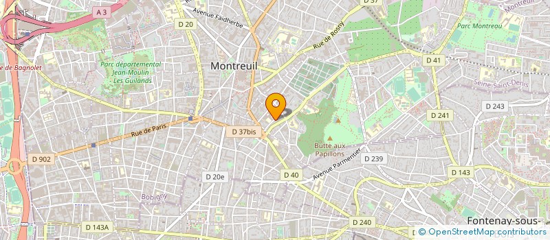 localisation de l'entreprise LAB MUSIC FACTORY  MONTREUIL