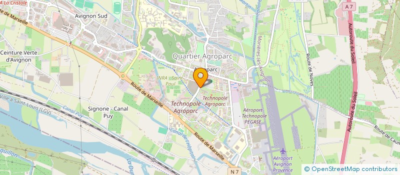 localisation de l'entreprise LAB NAT  AVIGNON