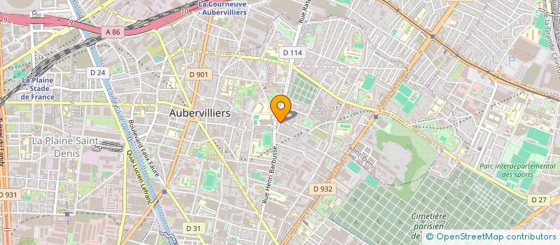 localisation de l'entreprise LAB NUMERIQUE INCLUSIF à AUBERVILLIERS