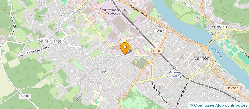 localisation de l'entreprise LAB'ORATOIRE SARL à VERNON