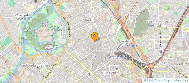 localisation de l'entreprise LAB ORGANIC à MARCQ-EN-BARŒUL
