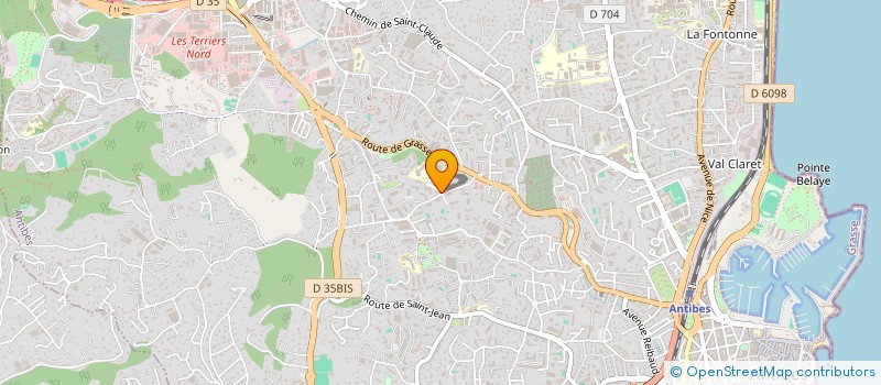 localisation de l'entreprise LAB-PROD à ANTIBES