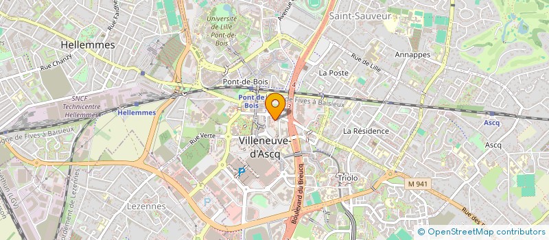 localisation de l'entreprise LAB PROPERTIES à VILLENEUVE-D'ASCQ