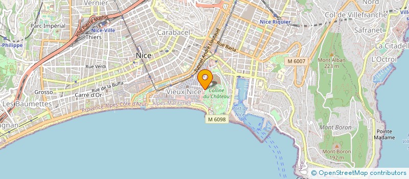localisation de l'entreprise LAB PROTHESE DENTAIRE ROUANET VIGNONI à NICE