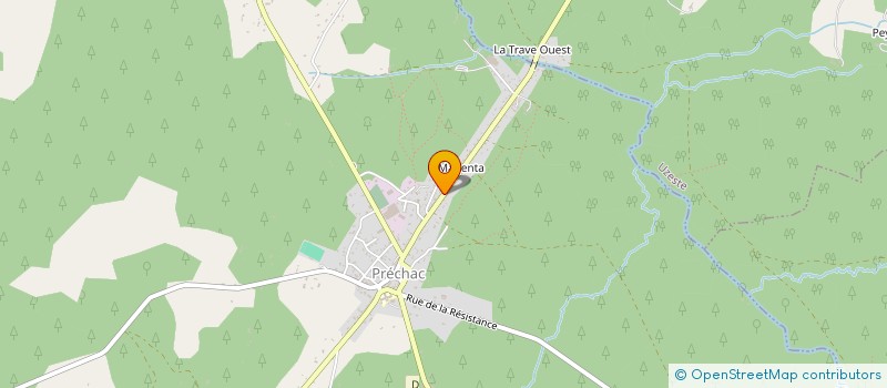 localisation de l'entreprise LAB'ROTISSERIE  PRECHAC