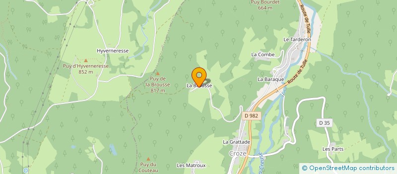 localisation de l'entreprise LAB'ROUSSE à CROZE
