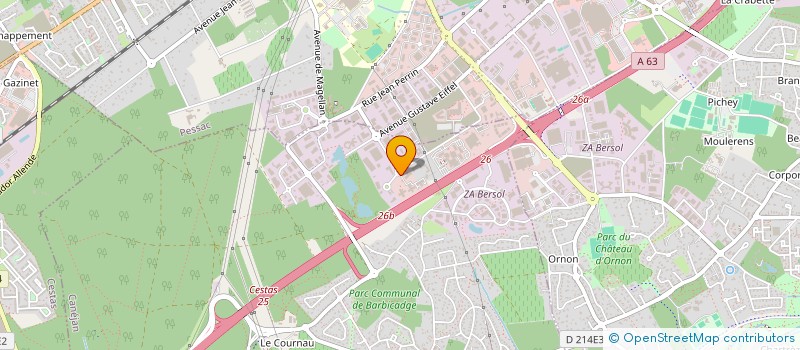 localisation de l'entreprise LAB'SCIENCE AQUITAINE à CANEJAN