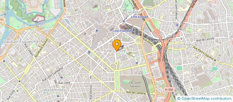 localisation de l'entreprise LAB SENS à LILLE