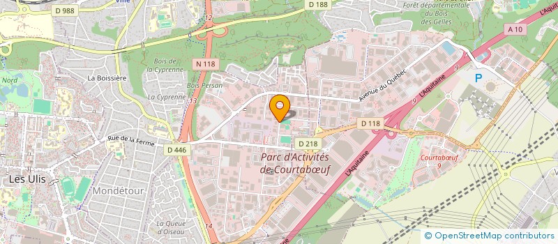 localisation de l'entreprise LAB'TECH à LES ULIS