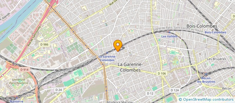 localisation de l'entreprise LAB3 à LA GARENNE-COLOMBES