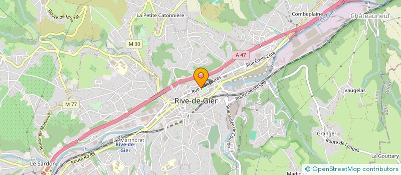 localisation de l'entreprise LABA  RIVE-DE-GIER