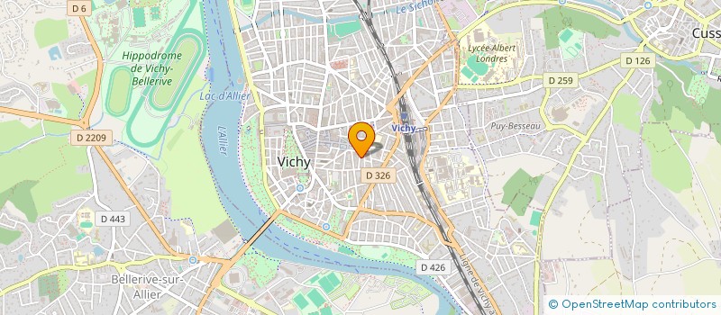 localisation de l'entreprise LABA à VICHY