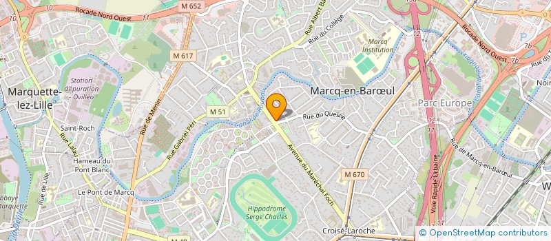 localisation de l'entreprise LABA à MARCQ-EN-BARŒUL