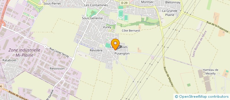 localisation de l'entreprise LABAC  GENAS