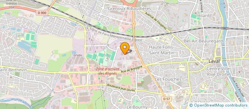 localisation de l'entreprise LABADIS SAS à LAVAL