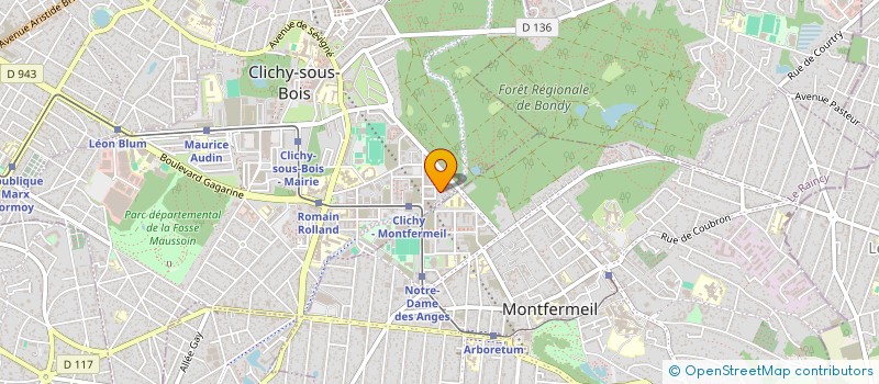 localisation de l'entreprise LABADY IMMO à CLICHY-SOUS-BOIS