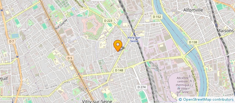 localisation de l'entreprise LABAJA à VITRY-SUR-SEINE